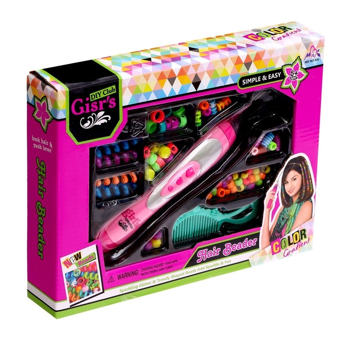 Набор парикмахера &laquo;Креатив&raquo; с аксессуарами для волос + аппарат для плетения