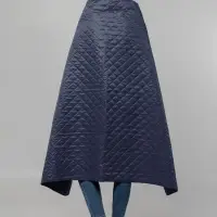 Плед-пончо для пикника SnapCoat, синий