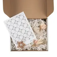 Набор для упаковки подарка Adorno, белый Набор для упаковки подарка Adorno, белый