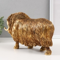 Сувенир полистоун "Овцебык" золотой 27х9,5х16,8 см Сувенир полистоун "Овцебык" золотой 27х9,5х16,8 см