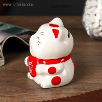 Копилка керамика "Манэки-нэко с сердечком" 9,5х7х7,5 см Копилка керамика "Манэки-нэко с сердечком" 9,5х7х7,5 см