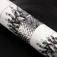 Набор новогодних салфеток «Christmas» с декоративными кольцами, 45х45 см - 2 шт, хлопок, саржа Набор новогодних салфеток «Christmas» с декоративными кольцами, 45х45 см - 2 шт, хлопок, саржа