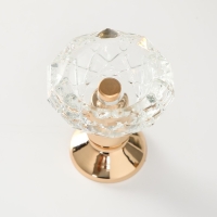 Подсвечник металл, стекло на 1 свечу "Кристальная чаша. Фигурный" d= 5 см золото 8х8х9 см