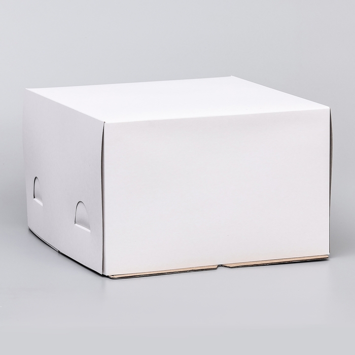 Коробка под торт, белая, 30 х 30 х 19 см Коробка под торт, белая, 30 х 30 х 19 см