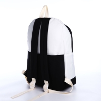 Рюкзак школьный из текстиля на молнии, 3 кармана, цвет чёрный Рюкзак школьный из текстиля на молнии, 3 кармана, цвет чёрный