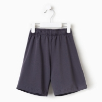 Комплект для мальчика (футболка, шорты) MINAKU цвет белый/графит, рост 128 Комплект для мальчика (футболка, шорты) MINAKU цвет белый/графит, рост 128