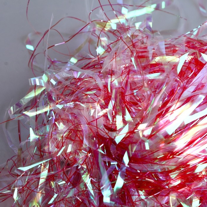 Набор для творчества и декора &laquo;Перья белые + наполнитель&raquo;, цвет красный