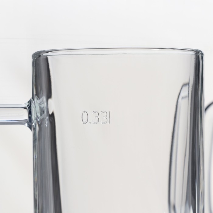 Набор стеклянных кружек &laquo;Время дегустаций. Пивная кружка&raquo;, 330 мл, 2 шт