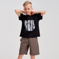 Футболка детская MINAKU &laquo;Берёза&raquo;, цвет чёрный, рост 146