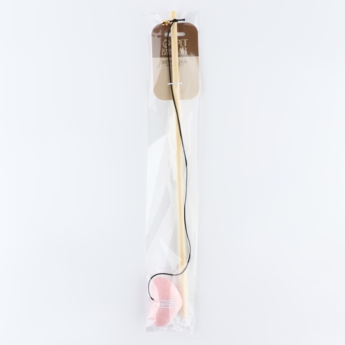 Дразнилка &laquo;Сердце&raquo; с игрушкой, розовая