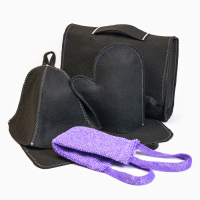 Набор для бани и сауны 5 в 1 (сумка, шапка, варежка, коврик, мочалка) МИКС Набор для бани и сауны 5 в 1 (сумка, шапка, варежка, коврик, мочалка) МИКС