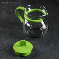 Чайник стеклянный заварочный «Теплота», 400 мл, цвет МИКС Чайник стеклянный заварочный «Теплота», 400 мл, цвет МИКС