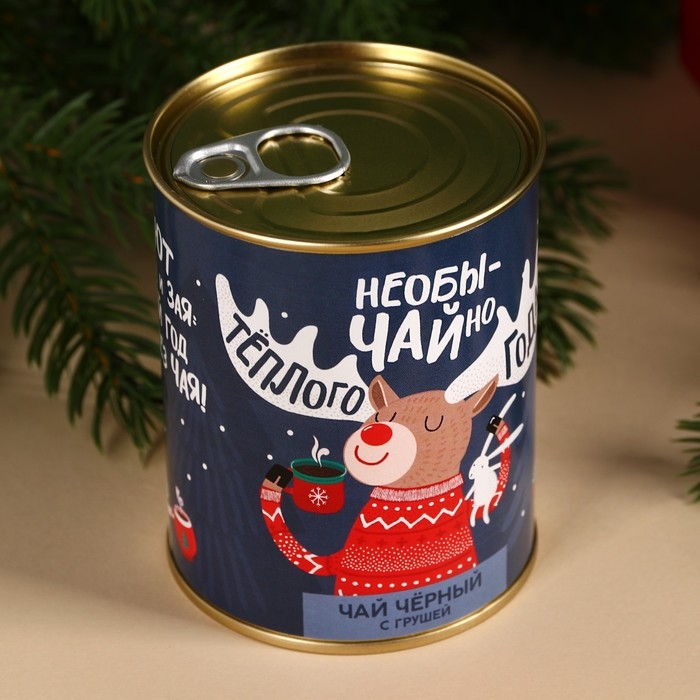 Новый год! Чай чёрный &laquo;Новый год: Тёплого года&raquo;: с грушей, 60 г.