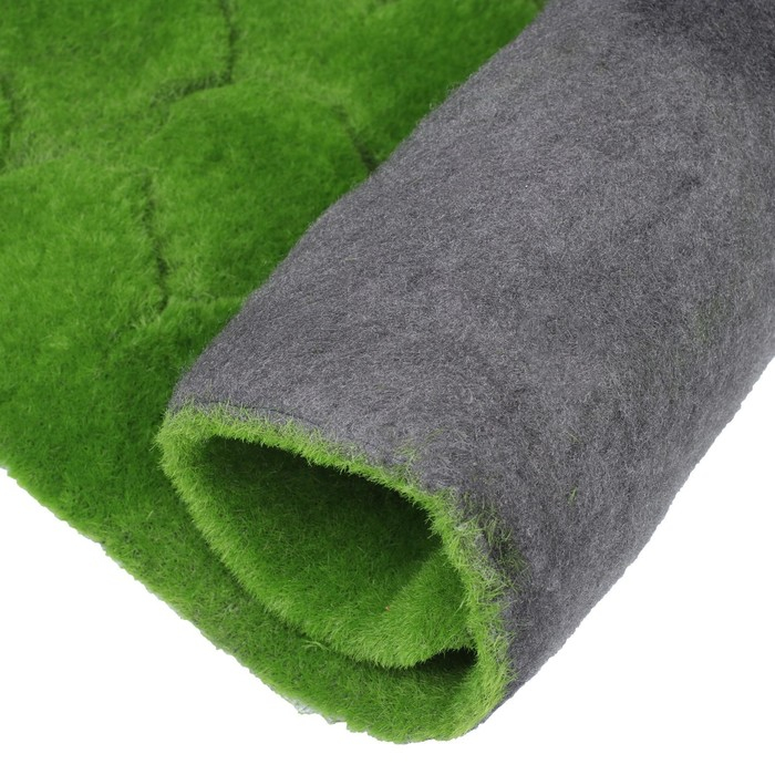 Мох искусственный, декоративный, полотно 1 × 1 м, рельефный, бугры, зелёный, Greengo Мох искусственный, декоративный, полотно 1 × 1 м, рельефный, бугры, зелёный, Greengo