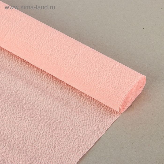 Бумага гофрированная, 948 Бумага гофрированная, 948 "Бледно-розовая (камелия)", 50 см х 2,5 м