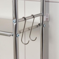 Стеллаж над унитазом, 2 яруса, 48&times;17&times;135 см