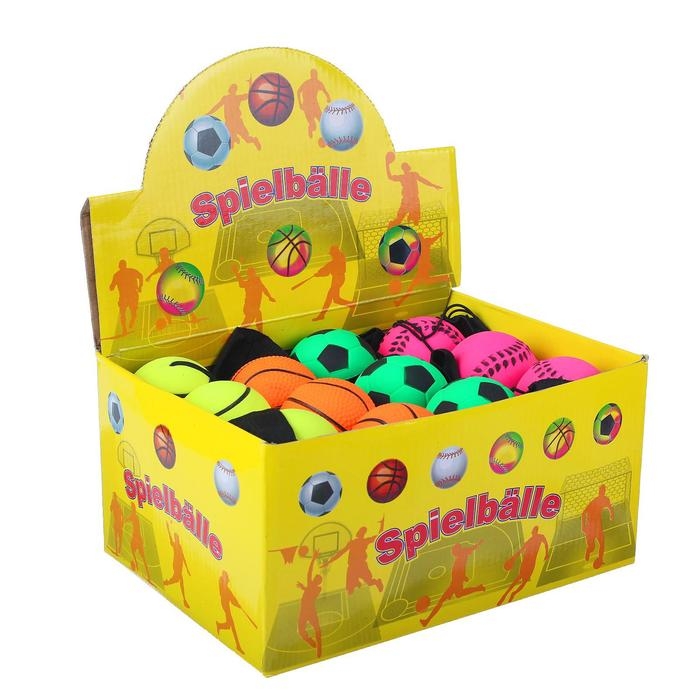 Мяч мягкий &laquo;Спортсмен&raquo;, 6 см, на резинке