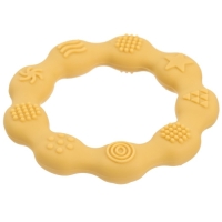 Прорезыватель силиконовый &laquo;Колечко&raquo;, цвет желтый, Mum&Baby