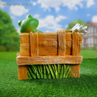 Садовая фигура "Хорошо сидим" на лавке 28х28см Садовая фигура "Хорошо сидим" на лавке 28х28см