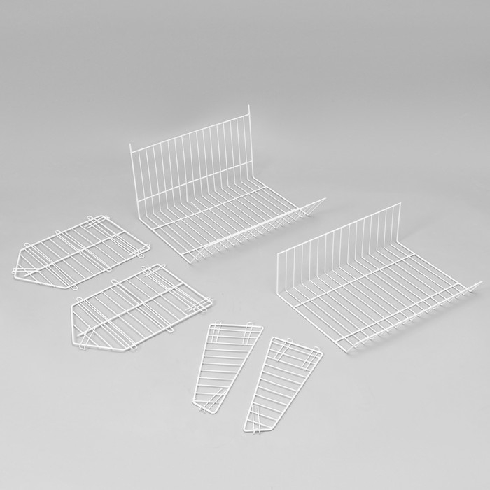 Накопитель разборный на колесах, 5 корзин, 50&times;43&times;147, цвет белый