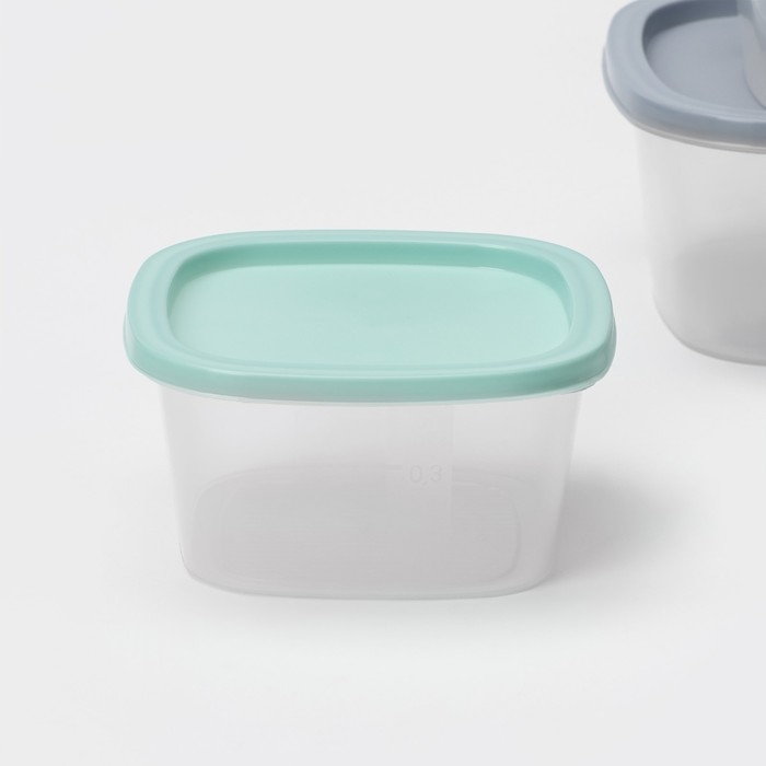 Набор контейнеров квадратных BioFresh, 3 шт: 0,23 л, 0,5 л, 0,9 л, цвет прозрачный, крышка МИКС Набор контейнеров квадратных BioFresh, 3 шт: 0,23 л, 0,5 л, 0,9 л, цвет прозрачный, крышка МИКС