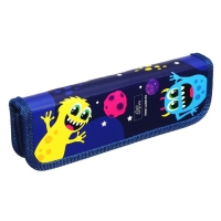 Пенал 1 секция, 55 х 205 х 25 мм, Calligrata "Монстры", ламинированный картон Пенал 1 секция, 55 х 205 х 25 мм, Calligrata "Монстры", ламинированный картон