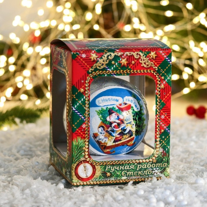 Шар новогодний Шар новогодний "Сказки" 8 см, микс