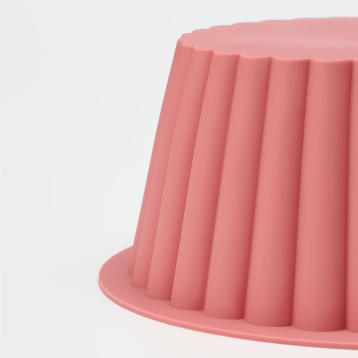 Форма для выпечки Доляна «Рифлёный круг», силикон, d=18,5 cм, цвет МИКС Форма для выпечки Доляна «Рифлёный круг», силикон, d=18,5 cм, цвет МИКС