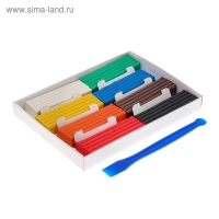 Пластилин 8 цветов 160 г, "Классический", со стеком Пластилин 8 цветов 160 г, "Классический", со стеком