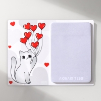 Магнит с блоком для записей "Котик с шариками" 12,5х9,5 см Магнит с блоком для записей "Котик с шариками" 12,5х9,5 см