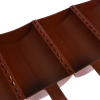 Ограждение декоративное, 24 × 100 см, 10 секций, пластик, коричневое, «Брёвнышко» Ограждение декоративное, 24 × 100 см, 10 секций, пластик, коричневое, «Брёвнышко»