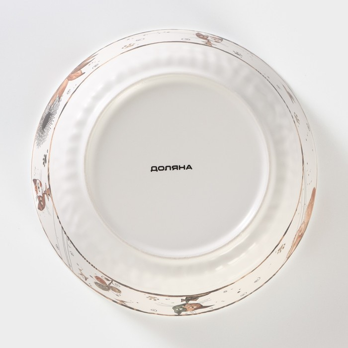 Салатник фарфоровый &laquo;Коты-аристократы&raquo;, 1 л, d=18 см, цвет белый