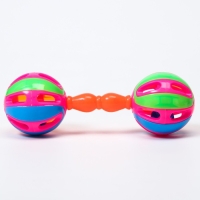 Погремушка «Яркий маракас: гантелька», цвет МИКС, Крошка Я Погремушка «Яркий маракас: гантелька», цвет МИКС, Крошка Я