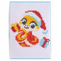 Вышивка крестиком на новый год &laquo;Змея с подарками&raquo;, 14 х 10 см, новогодний набор для творчества