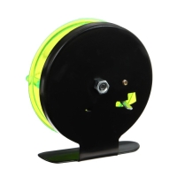 Катушка инерционная, металл пластик, диаметр 6.5 см, цвет черный-зеленый, 701 Катушка инерционная, металл пластик, диаметр 6.5 см, цвет черный-зеленый, 701
