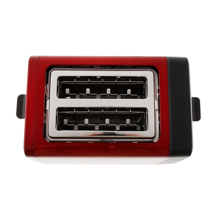 Тостер Bosch TAT4P424, 970 Вт, 6 режимов прожарки, 2 тоста, красно-чёрный
