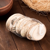 Набор из спилов дерева, 6,5х6 см +/-2см, 10 шт