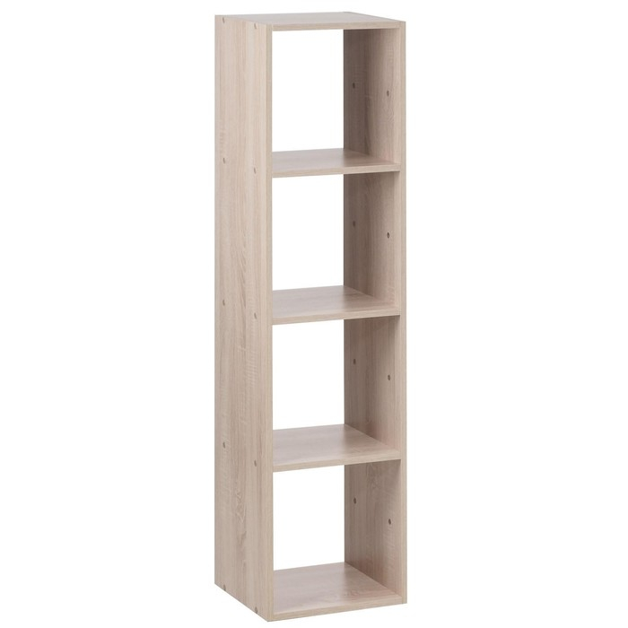 Стеллаж №4 DICE CUBE 4 секции, 360х320х1395, Дуб сонома