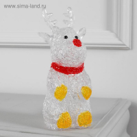 Светодиодная фигура &laquo;Оленёнок&raquo; 7 &times; 25 &times; 7 см, акрил, 10 LED, батарейки ААх2 (не в комплекте), свечение белое