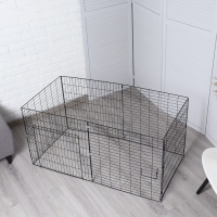 Вольер для животных "Пижон" 6 секций на клипсах 60 х 60 см, ш.п. 37-40 мм, складной, черный Вольер для животных "Пижон" 6 секций на клипсах 60 х 60 см, ш.п. 37-40 мм, складной, черный