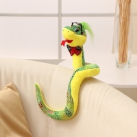 Мягкая игрушка &laquo;Змея&raquo;, в темных очках, 15 см, цвет зелёный