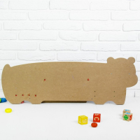 Бизиборд &laquo;Бегемот&raquo;, крепится на стену