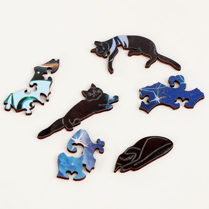 Пазлы деревянные фигурные &laquo;На краю Земли&raquo; с кулоном на руку, 163 элемента