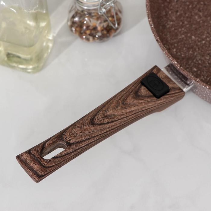 Сковорода Доляна «Брауни», d=26 см, съёмная ручка, антипригарное покрытие, индукция Сковорода Доляна «Брауни», d=26 см, съёмная ручка, антипригарное покрытие, индукция