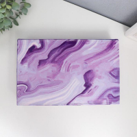 Шкатулка кожзам для украшений "Мрамор фиолет" 5,5х29х18,5 см Шкатулка кожзам для украшений "Мрамор фиолет" 5,5х29х18,5 см