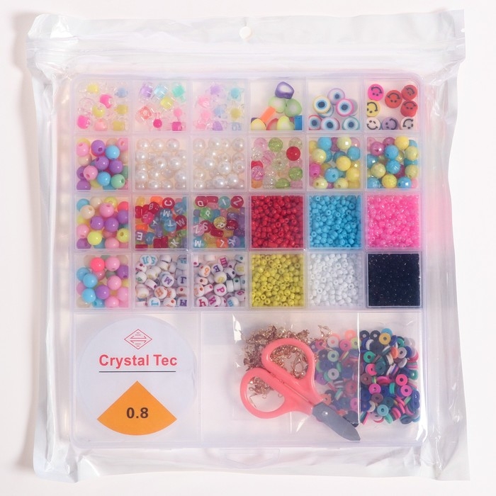 Набор для создания украшений &laquo;Ассорти&raquo; бусины/бисер, леска, фурнитура
