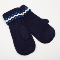 Варежки женские, цвет тёмно-синий, размер 18 Варежки женские, цвет тёмно-синий, размер 18