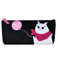 Пенал мягкий, 1 отделение, 85 х 200 х 25 мм, объёмный, Феникс "Бандана бэнд" чёрный/розовый 61299 Пенал мягкий, 1 отделение, 85 х 200 х 25 мм, объёмный, Феникс "Бандана бэнд" чёрный/розовый 61299