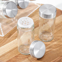 Набор для специй из стекла на подставке &laquo;Хай-тек&raquo;, 19&times;16 см, 90 мл, 4&times;9,5 см, 9 шт