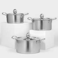 Набор кастрюль из нержавеющей стали «Классик», 3 предмета: 1 л (d=16 см), 1,5 л (d=18 см), 2 л (d=20 см) Набор кастрюль из нержавеющей стали «Классик», 3 предмета: 1 л (d=16 см), 1,5 л (d=18 см), 2 л (d=20 см)